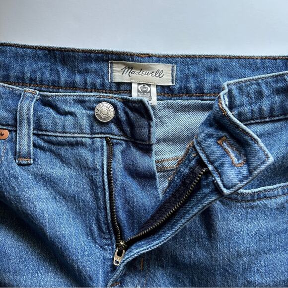 ✨ Madewell Regular Wash “The Perfect Vintage” Raw Hem High Rise Jeans Sz 27P - Picture 10 of 12